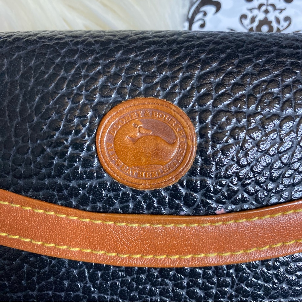 VINTAGE Dooney & Bourke : all weather leather satchel handbag & matching wallet - Picture 14 of 16